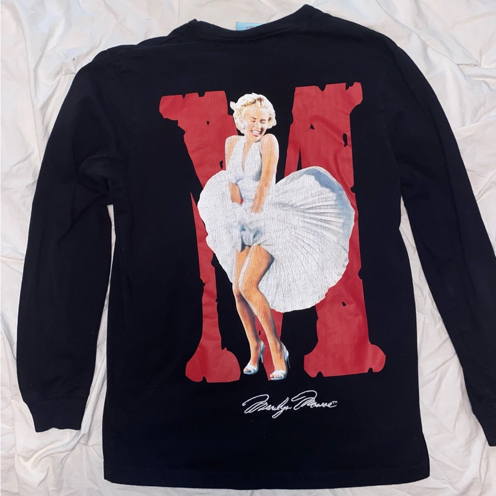 Long Sleeve Black Men’s Marlyn Monroe shirt